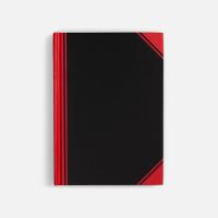 Блокнот Accenti Mini, черный с красным